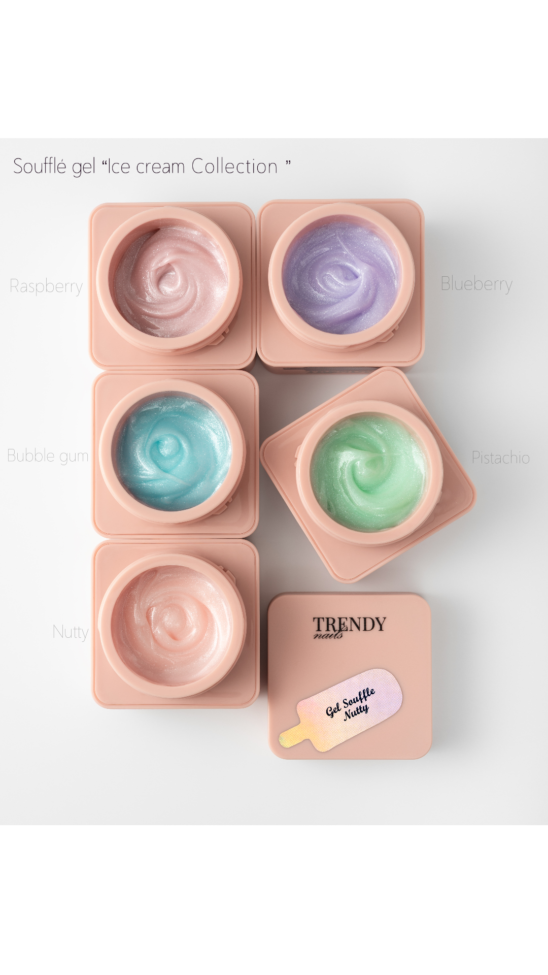 Coffret – Souffle Gel – ICE CREAM – 15ml x 5