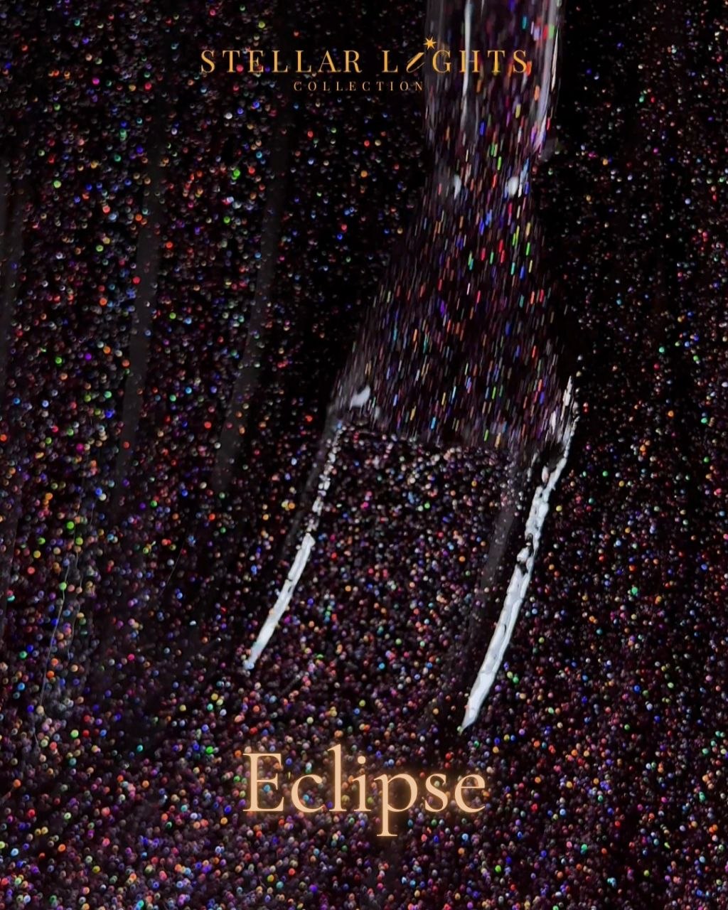 Eclipse – 8 ml — flacon, coulée, rendu sur ongle