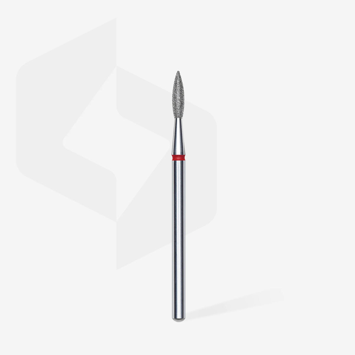 Embout diamant « flamme », rouge, diamètre tête 2.1 mm, partie active 8mm - Staleks Pro