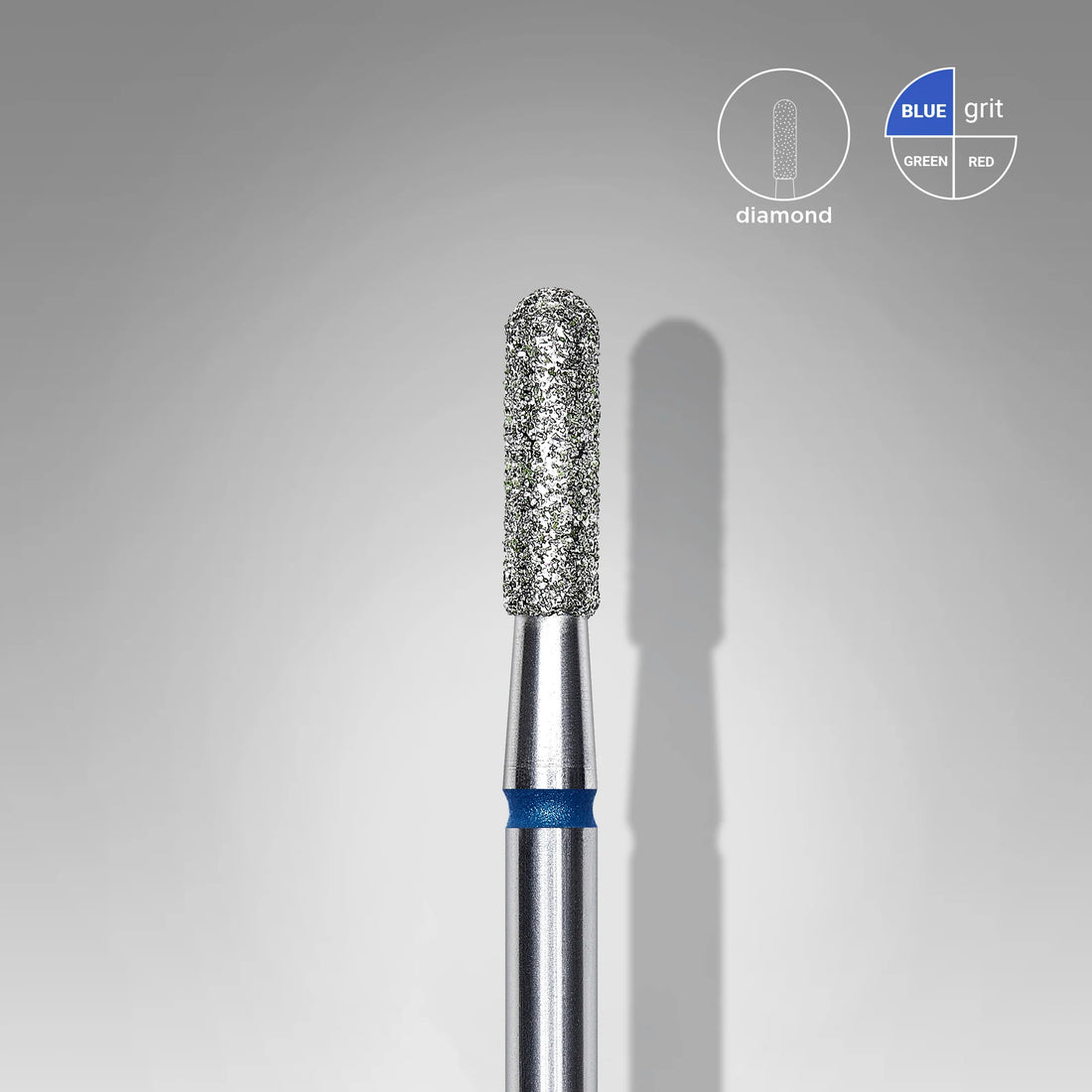Emnout diamant « cylindre », bleu, diamètre de la tête 2.3 mm, partie active 8 mm - Staleks Pro