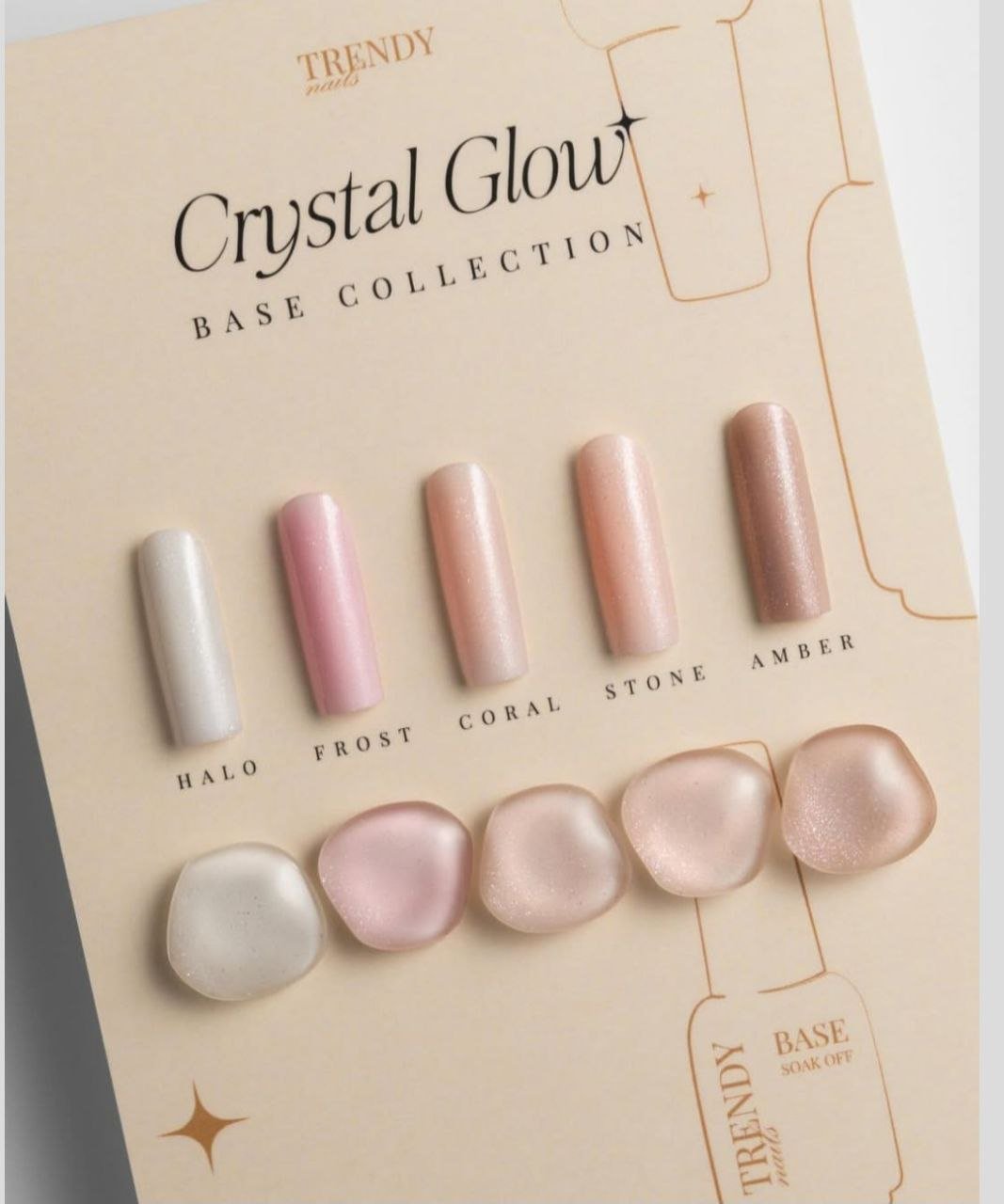 Collection Bases CRYSTAL GLOW -15ml x5