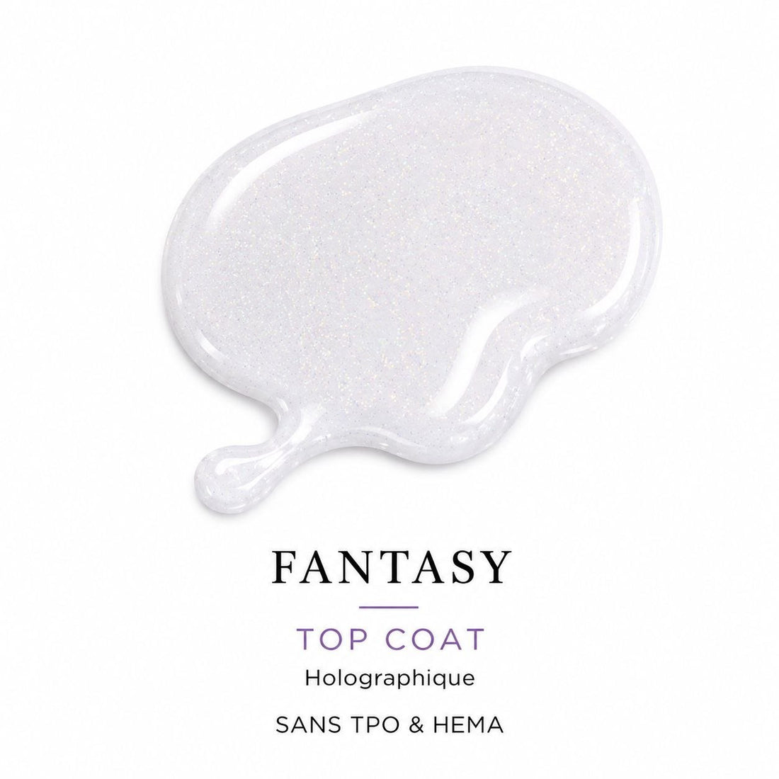 Top Fantasy | Top Coat Holographique Sans Résidu – 10 ml