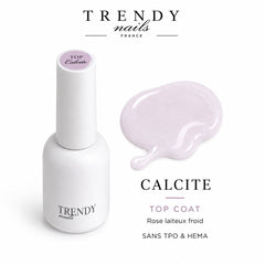 Calcite Top Coat | Top Coat Rose Laiteux Sans Résidu – 10ml